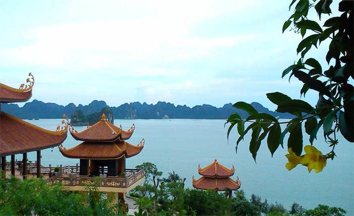 View from Cai Bau Pagoda across Bai Tu Long Bay