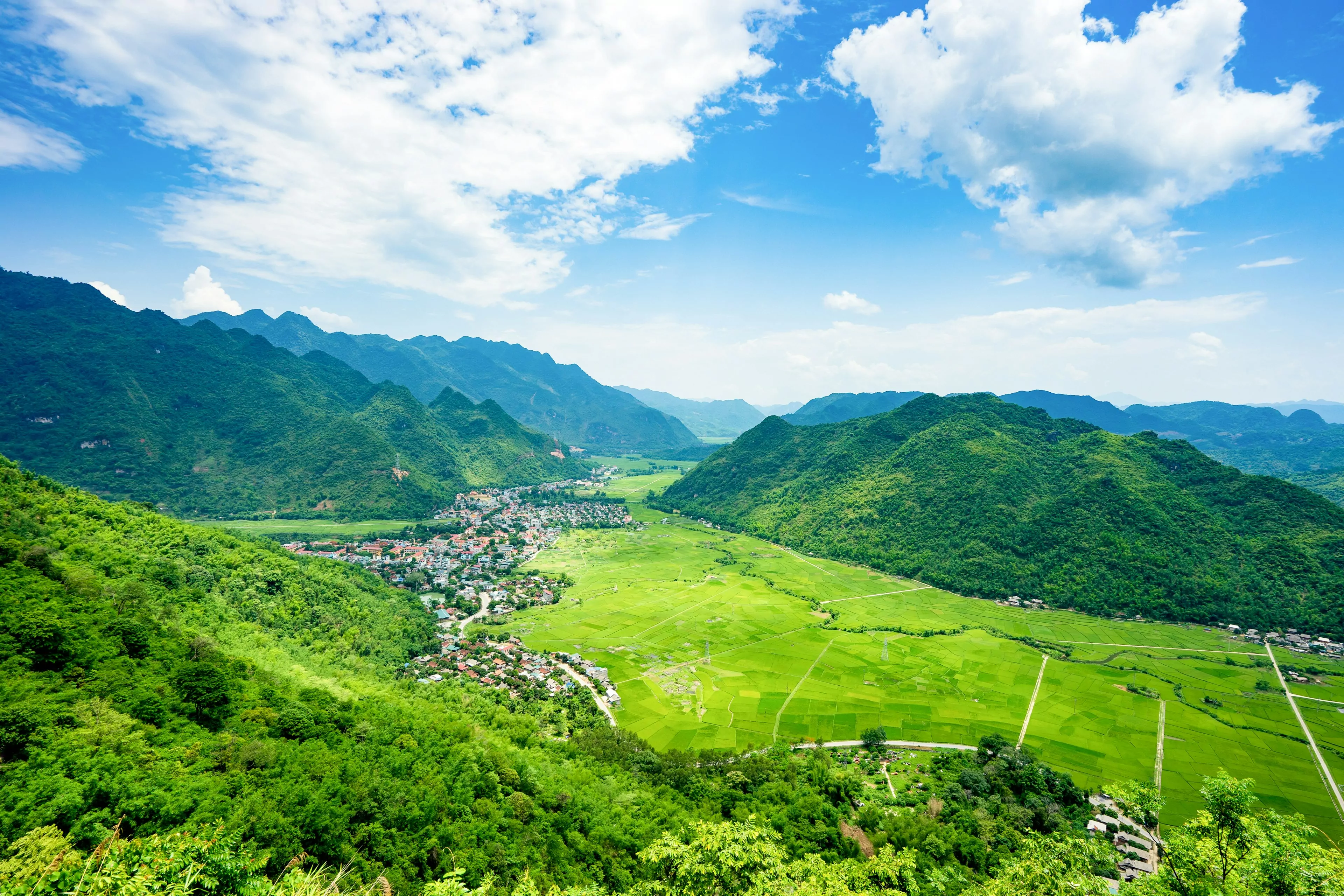 Mai Chau district in Hoa Binh province in northwestern Vietnam.